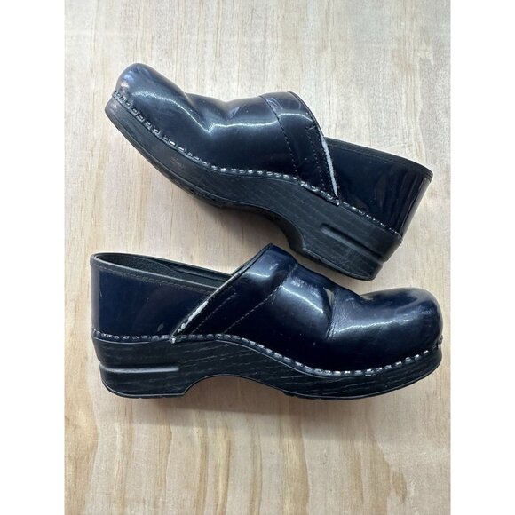 Dansko Blue Professional Clogs Womens EU 40 US 10-10.5 Leather Comfort Shoes - Picture 5 of 8